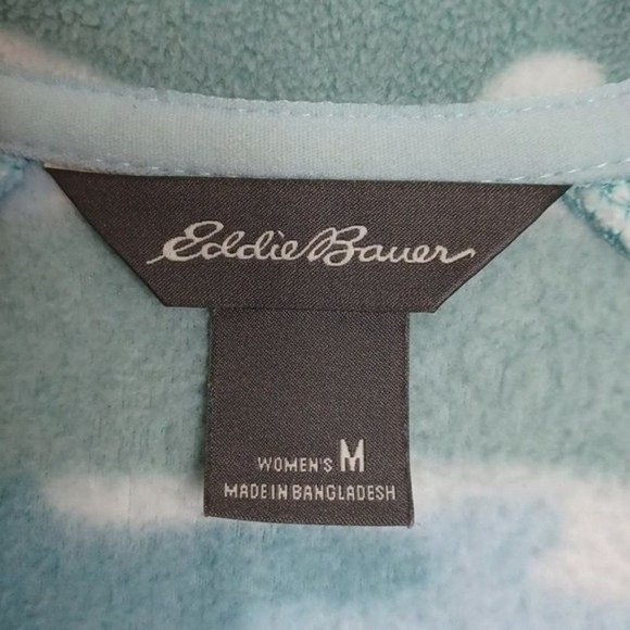 Eddie Bauer M Camo Fleece Pullover Quarter Zip Medium - Picture 5 of 7